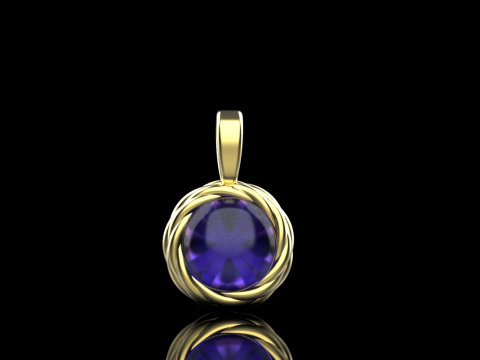 Round rope pendant model 787 3D Print Model