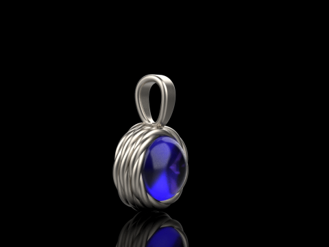 Round rope pendant model 787 3D Print Model