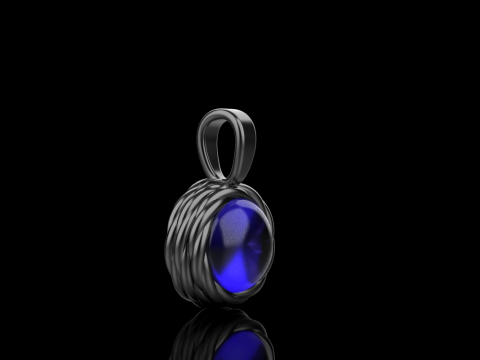 Round rope pendant model 787 3D Print Model