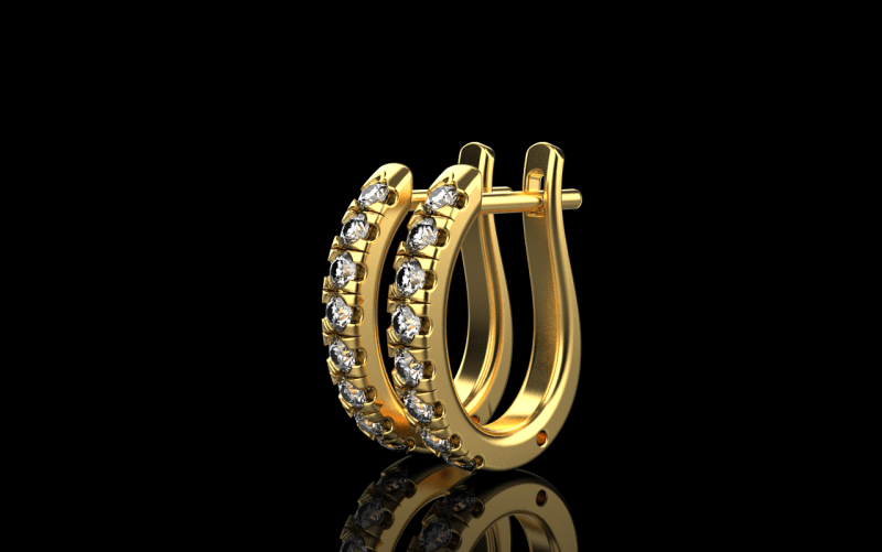 Earring model 786 3D Print Model .c4d .max .obj .3ds .fbx .stl .blend 