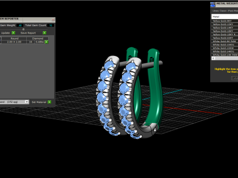 Earring model 786 3D Print Model