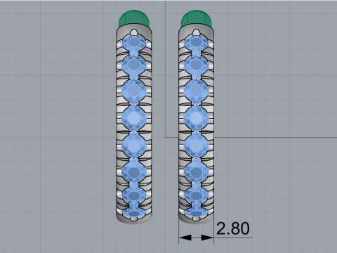 Earring model 786 3D Print Model