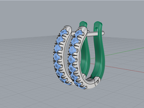 Earring model 786 3D Print Model