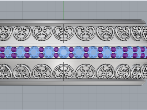 Cincin kawin model 784 Model Cetak 3D