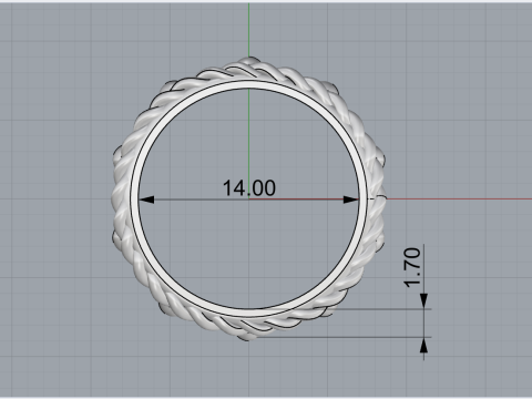 Crown ring model 783 3D Print Model
