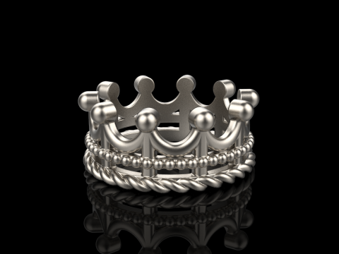 Crown ring model 783 3D Print Model