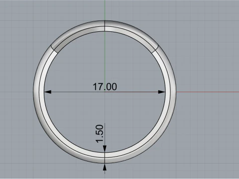 V shape ring and band model 782 3D Print Model