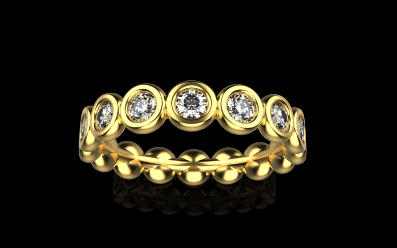 Alian&ccedil;a de casamento da eternidade modelo 781 Modelo de Impressão 3D .c4d .max .obj .3ds .fbx .stl .blend 