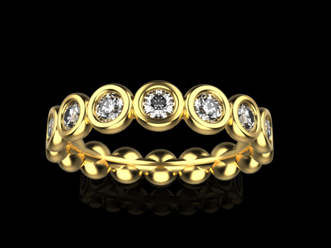 Обручка Eternity модель 781 3D Принт Модель