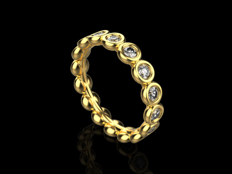 Alian&ccedil;a de casamento da eternidade modelo 781 Modelo de Impressão 3D