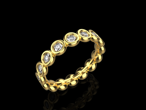 Alian&ccedil;a de casamento da eternidade modelo 781 Modelo de Impressão 3D