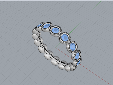 Alian&ccedil;a de casamento da eternidade modelo 781 Modelo de Impressão 3D