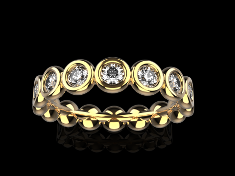 Alian&ccedil;a de casamento da eternidade modelo 781 Modelo de Impressão 3D