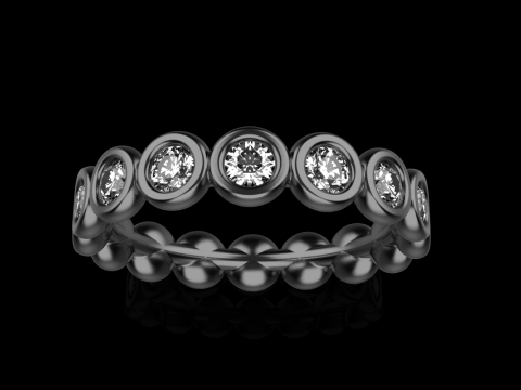 Alian&ccedil;a de casamento da eternidade modelo 781 Modelo de Impressão 3D