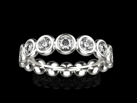 Alian&ccedil;a de casamento da eternidade modelo 781 Modelo de Impressão 3D