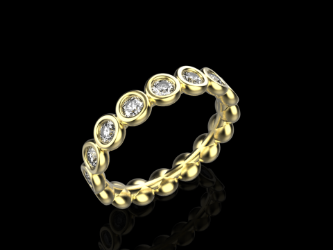 Alian&ccedil;a de casamento da eternidade modelo 781 Modelo de Impressão 3D