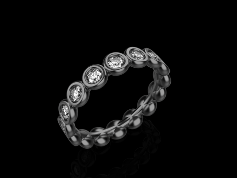 Alian&ccedil;a de casamento da eternidade modelo 781 Modelo de Impressão 3D