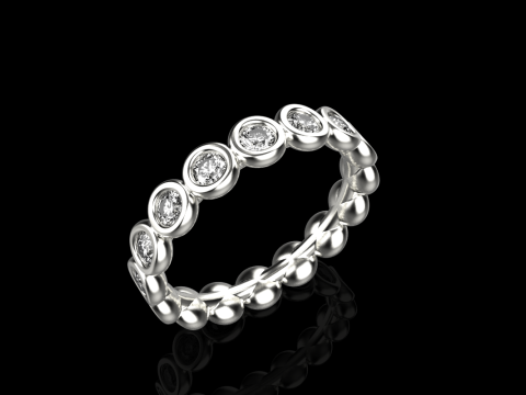 Alian&ccedil;a de casamento da eternidade modelo 781 Modelo de Impressão 3D