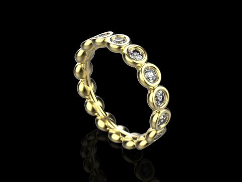 Alian&ccedil;a de casamento da eternidade modelo 781 Modelo de Impressão 3D