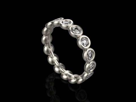 Alian&ccedil;a de casamento da eternidade modelo 781 Modelo de Impressão 3D