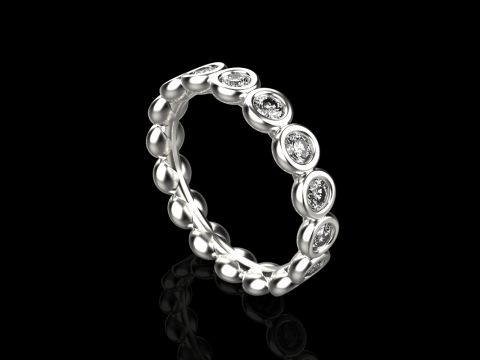 Alian&ccedil;a de casamento da eternidade modelo 781 Modelo de Impressão 3D