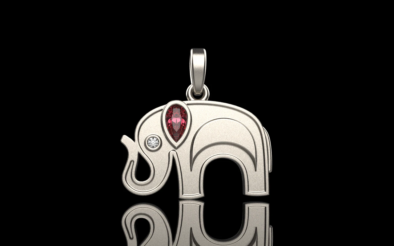 Elephant pendant model 780 3D Print Model .c4d .max .obj .3ds .fbx .stl .blend 