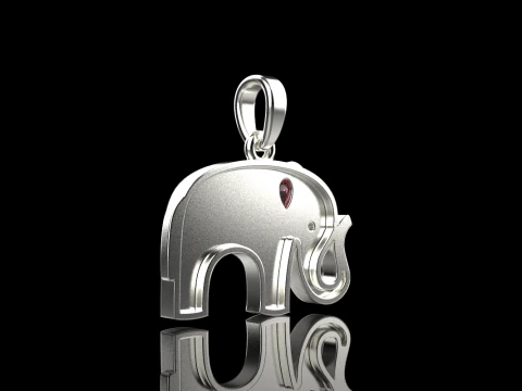 Elephant pendant model 780 3D Print Model