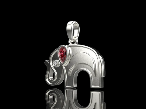 Elephant pendant model 780 3D Print Model