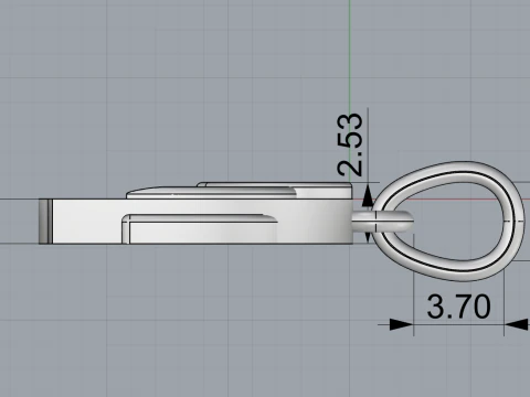Elephant pendant model 780 3D Print Model