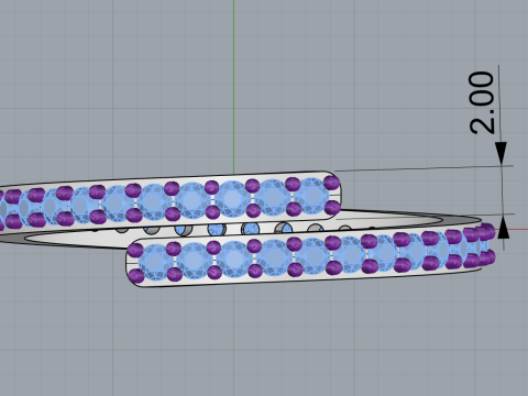 Wedding ring model 779 3D Print Model