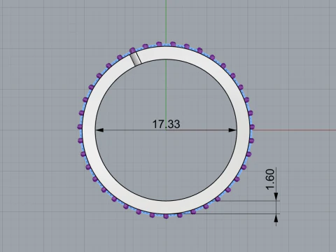 Wedding ring model 779 3D Print Model