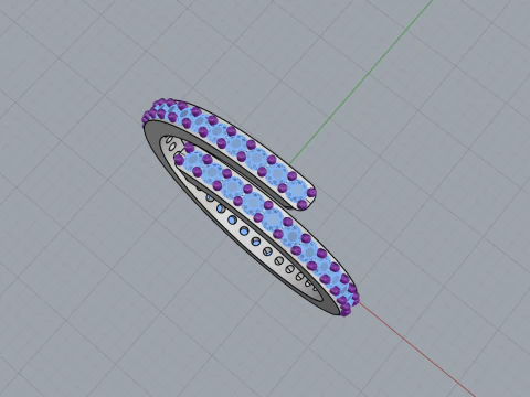 Wedding ring model 779 3D Print Model