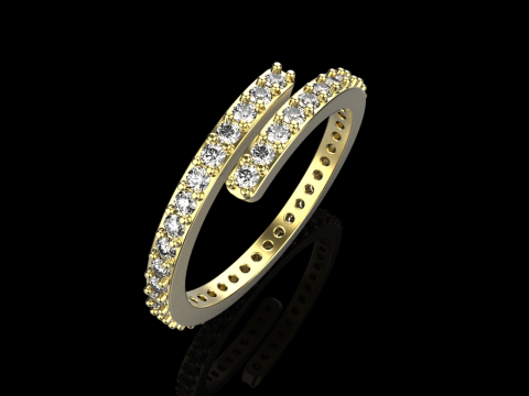 Wedding ring model 779 3D Print Model