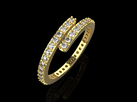 Wedding ring model 779 3D Print Model