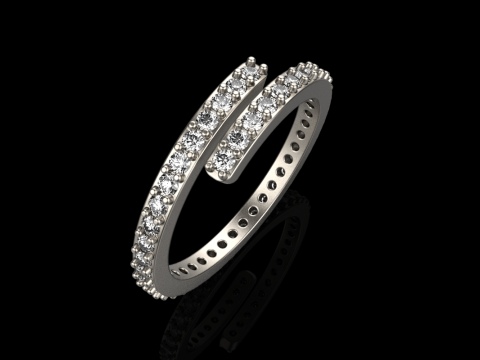 Wedding ring model 779 3D Print Model