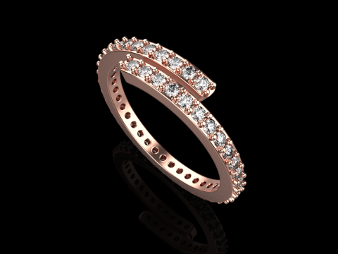 Wedding ring model 779 3D Print Model