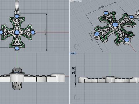 Cross model 778 3D Print Model