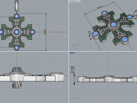 Cross model 778 3D Print Model