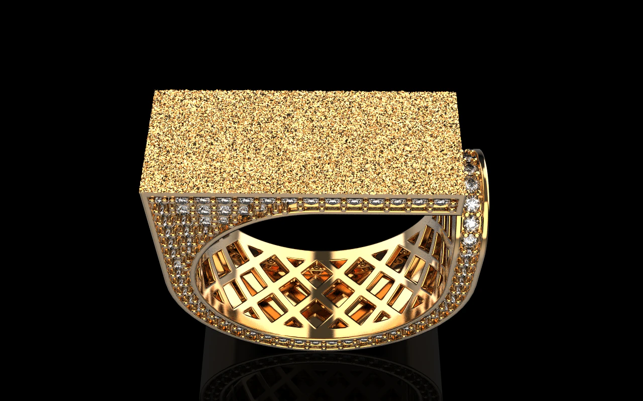 Texture ring model 775 3D Print Model .c4d .max .obj .3ds .fbx .stl .blend 