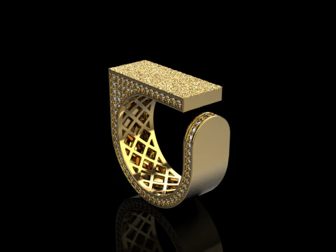 Texture ring model 775 3D Print Model
