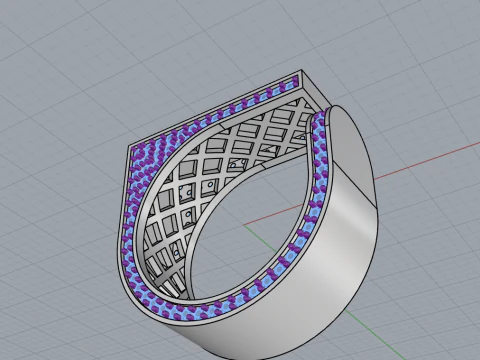 Texture ring model 775 3D Print Model