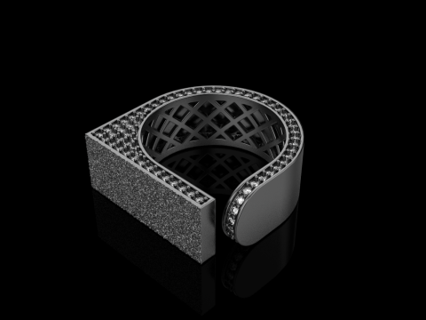 Anillo textura modelo 775 Modelo de impresión 3D