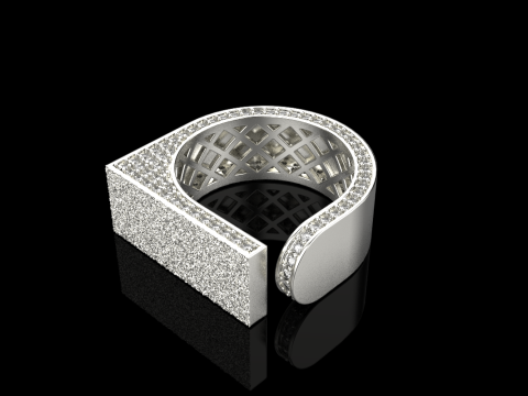 Anillo textura modelo 775 Modelo de impresión 3D