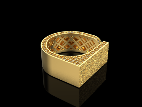 Anillo textura modelo 775 Modelo de impresión 3D