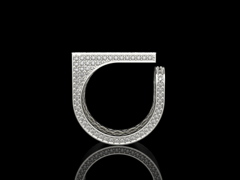 Anillo textura modelo 775 Modelo de impresión 3D