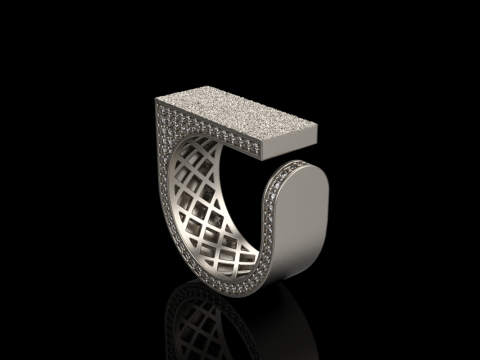 Anillo textura modelo 775 Modelo de impresión 3D