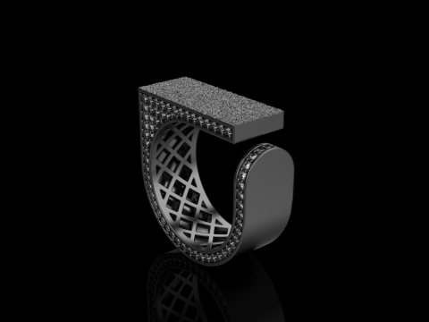 Anillo textura modelo 775 Modelo de impresión 3D