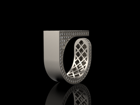 Anillo textura modelo 775 Modelo de impresión 3D