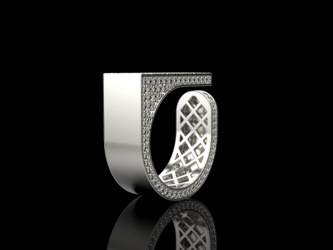 Anillo textura modelo 775 Modelo de impresión 3D