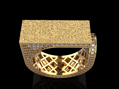 Anillo textura modelo 775 Modelo de impresión 3D